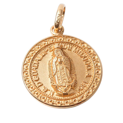 MEDALLA GUADALUPANA ORO