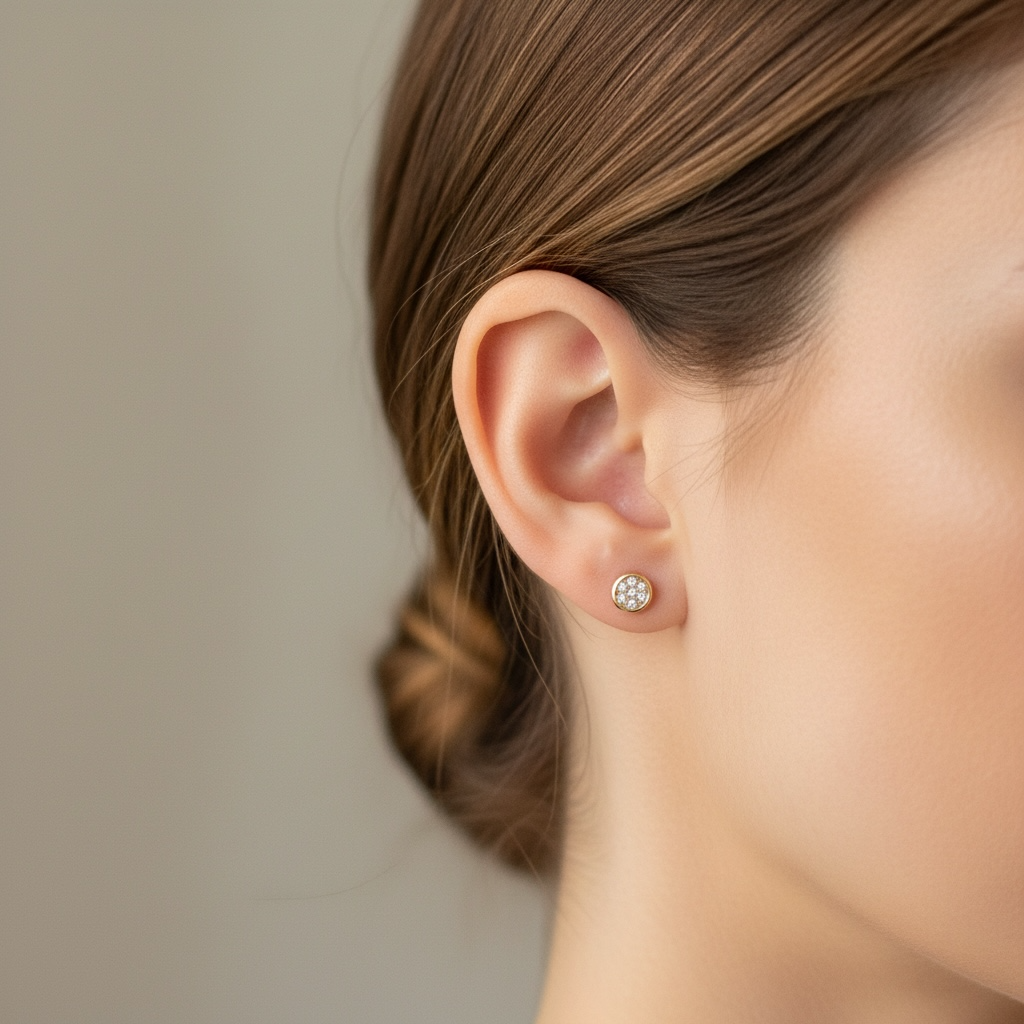 ARETES BISEL DIAMANTES