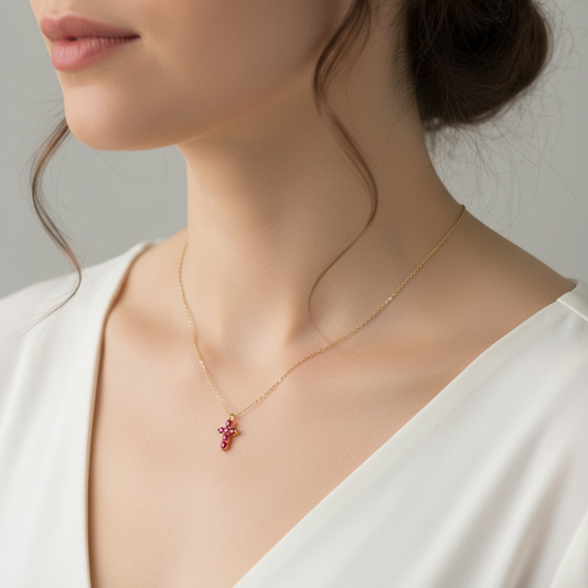 COLLAR CRUZ RUBI