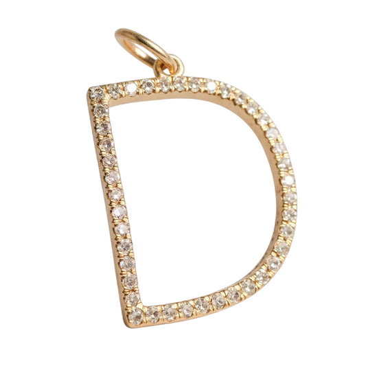 DIJE INICIALES DIAMANTES "D"