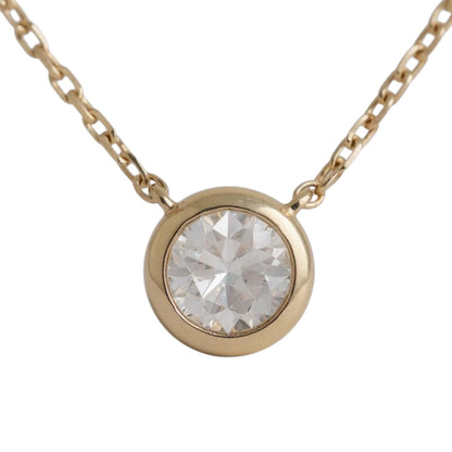 COLLAR SOLITARIO BISEL 0.50 CT LAB GROWN