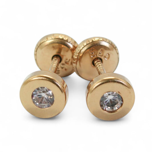 ARETES NIÑA ORO