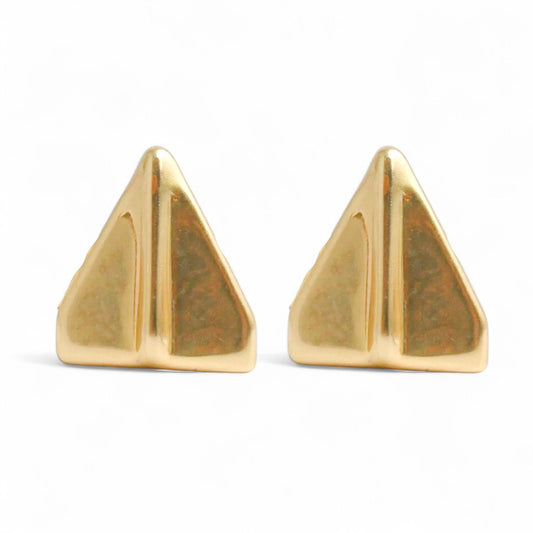 ARETES NIÑAS AVION PAPEL ORO