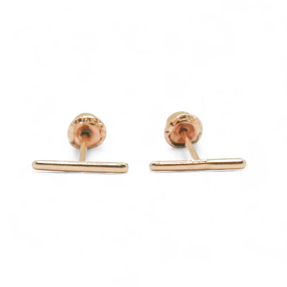 ARETES NIÑAS BARRA ORO