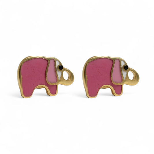ARETES NIÑAS ESMALTE ELEFANTE