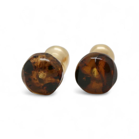 ARETES NIÑAS PIEDRA AMBAR
