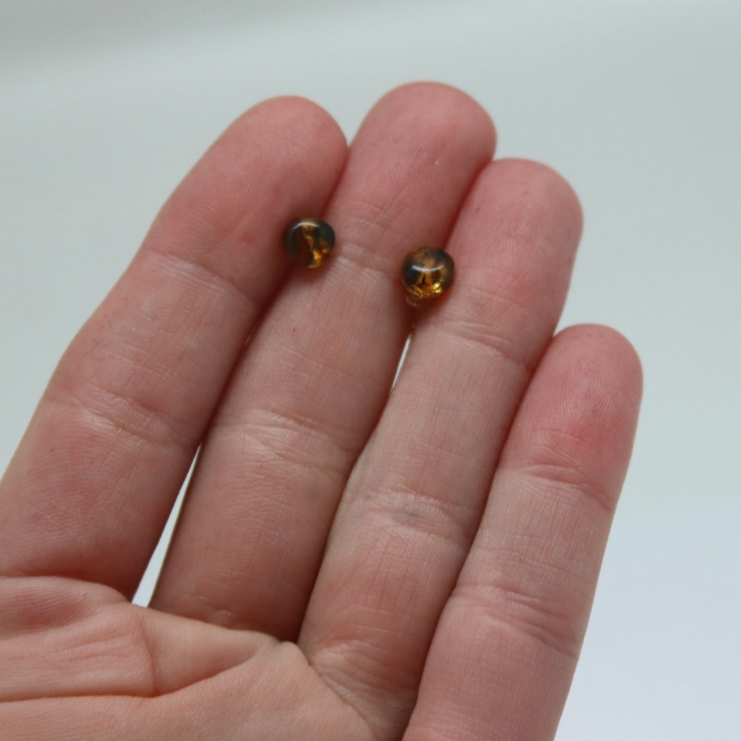 ARETES NIÑAS PIEDRA AMBAR