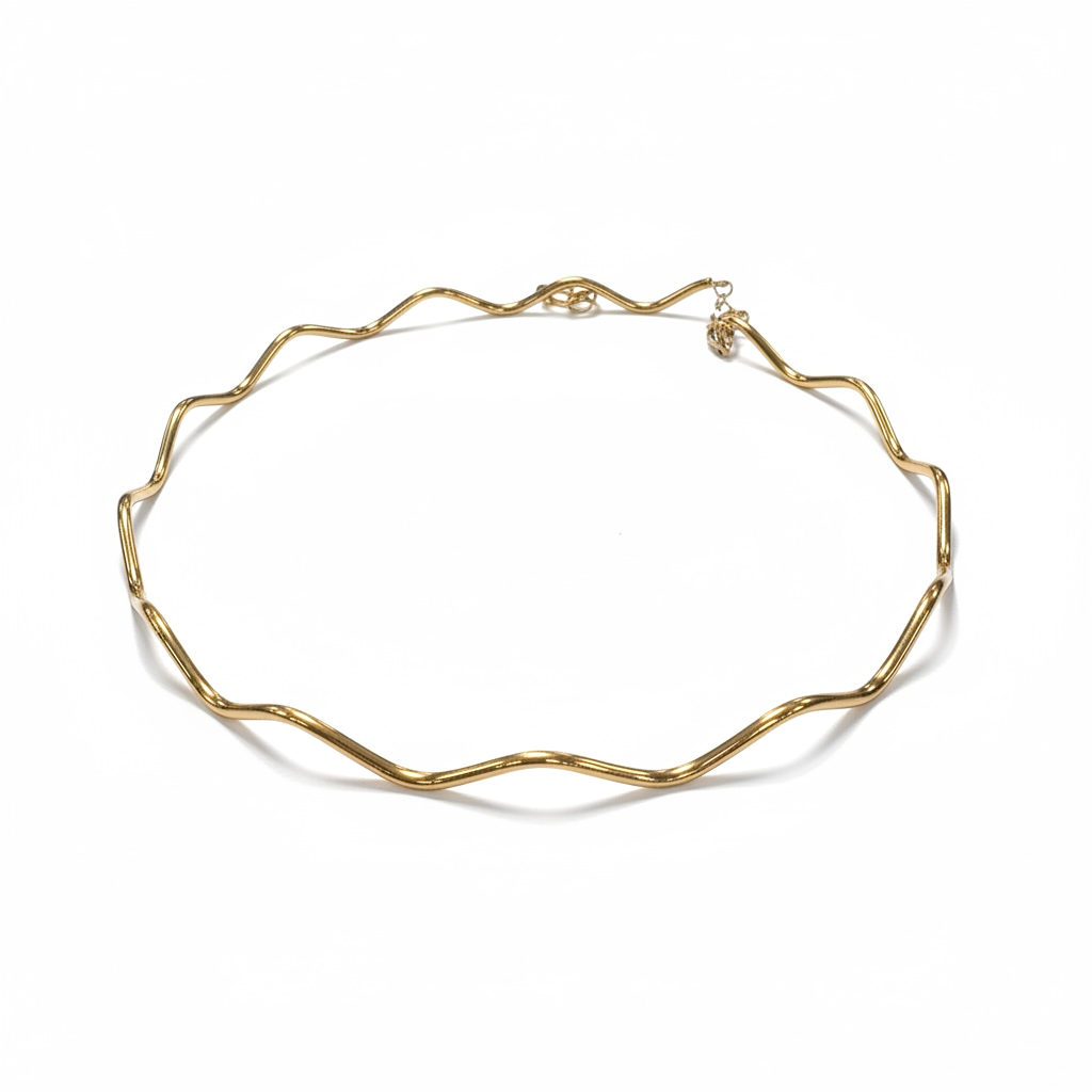 COLLAR ONDULADO ORO