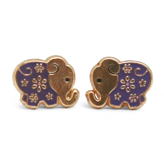 ARETES NIÑAS ESMALTE ELEFANTE