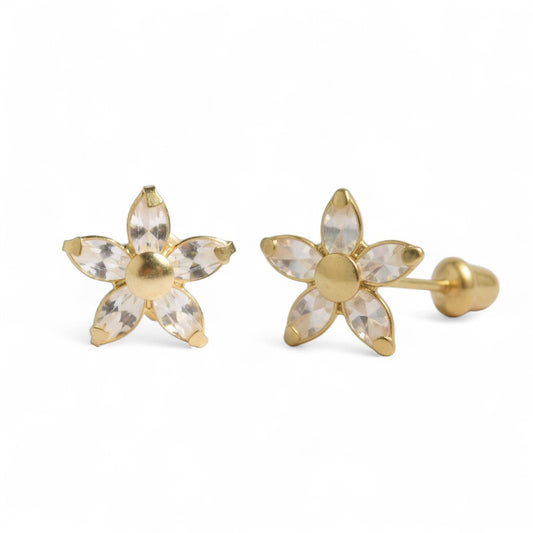ARETES NIÑAS FLOR
