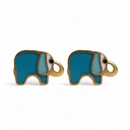 ARETES NIÑAS ESMALTE ELEFANTE
