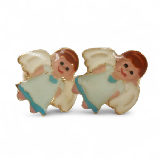 ARETES NIÑAS ESMALTE ANGEL