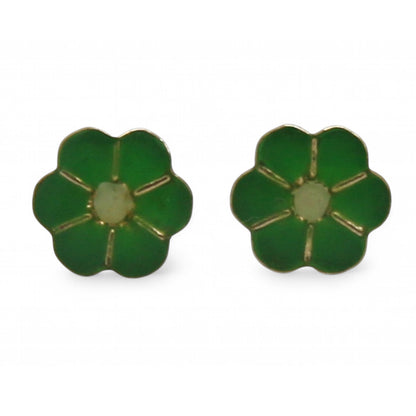 ARETES NIÑAS ESMALTE FLOR