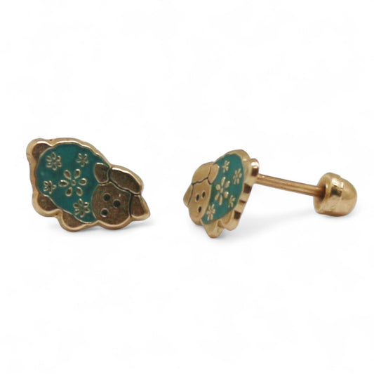 ARETES NIÑAS ESMALTE OBEJA