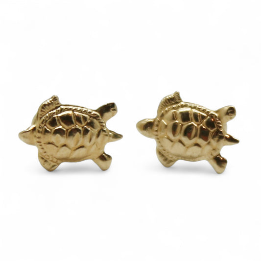 ARETES NIÑAS TORTUGA ORO