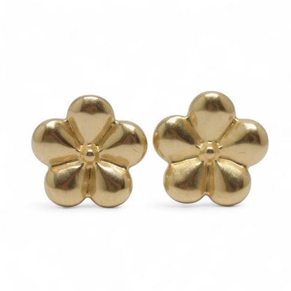 ARETES NIÑAS FLOR ORO