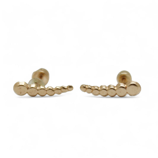 ARETES NIÑAS CIRCULOS ORO