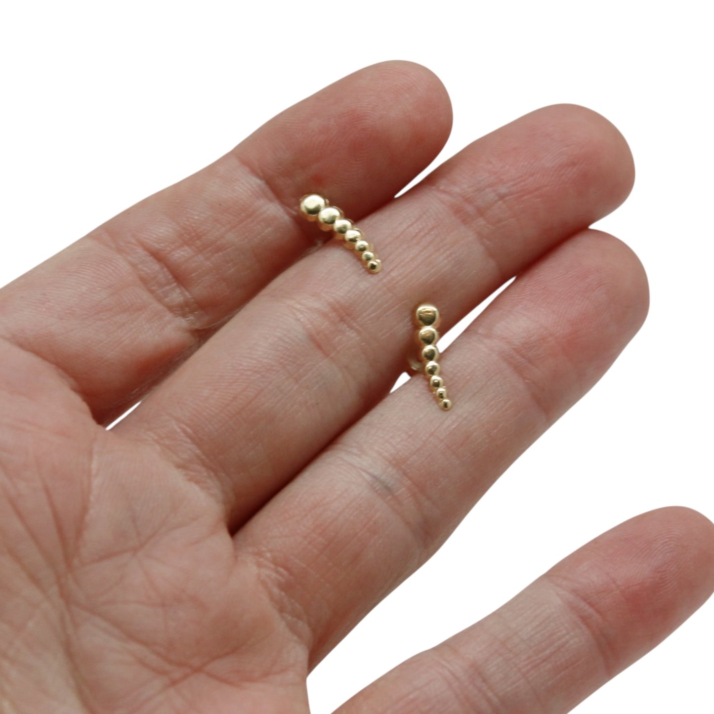 ARETES NIÑAS CIRCULOS ORO