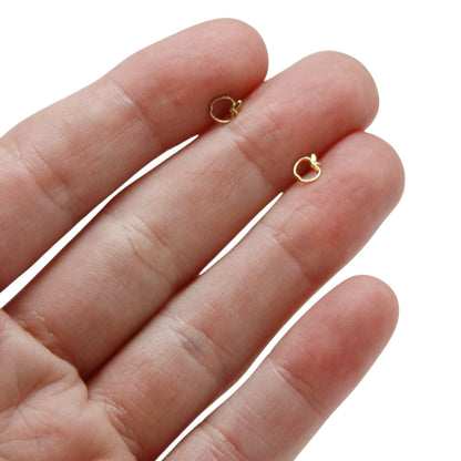 ARETES NIÑAS MANZANA ORO
