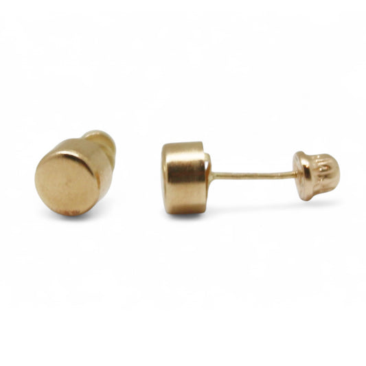 ARETES NIÑAS TACHUELA ORO