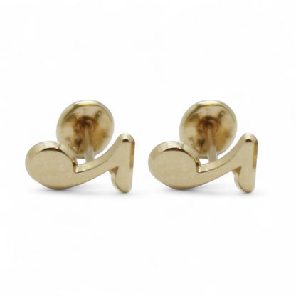 ARETES NIÑAS MÚSICA ORO