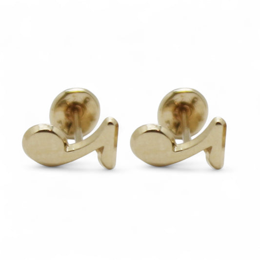 ARETES NIÑAS MÚSICA ORO