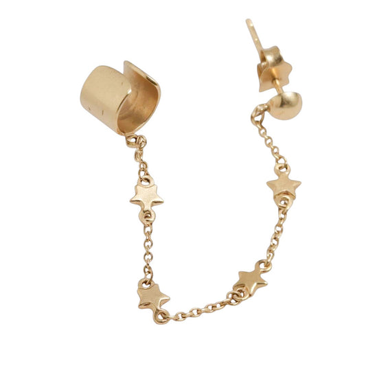 PIERCING CUFF CADENA ESTRELLAS