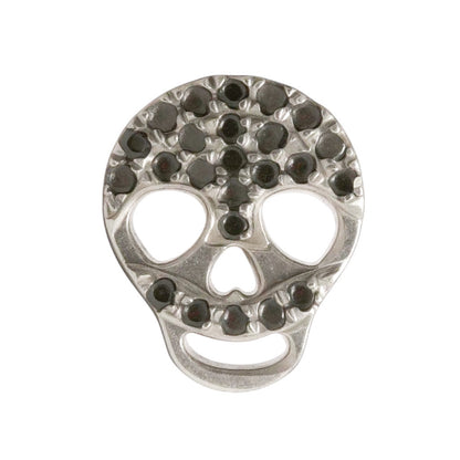 PIERCING CALACA DIAMANTES NEGROS
