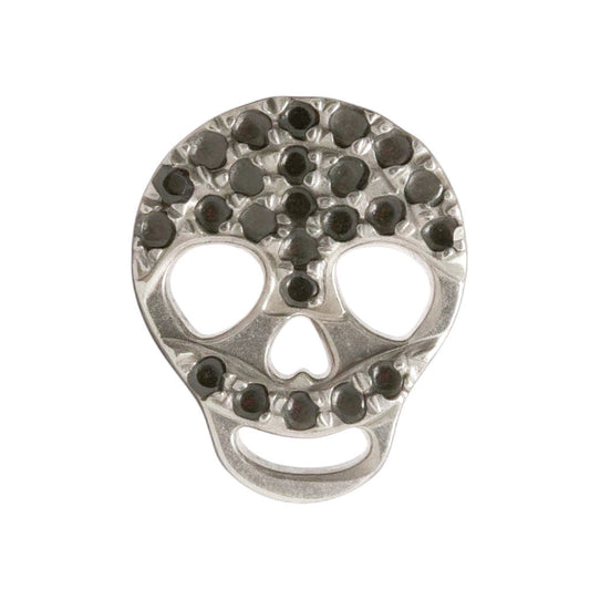 PIERCING CALACA DIAMANTES NEGROS