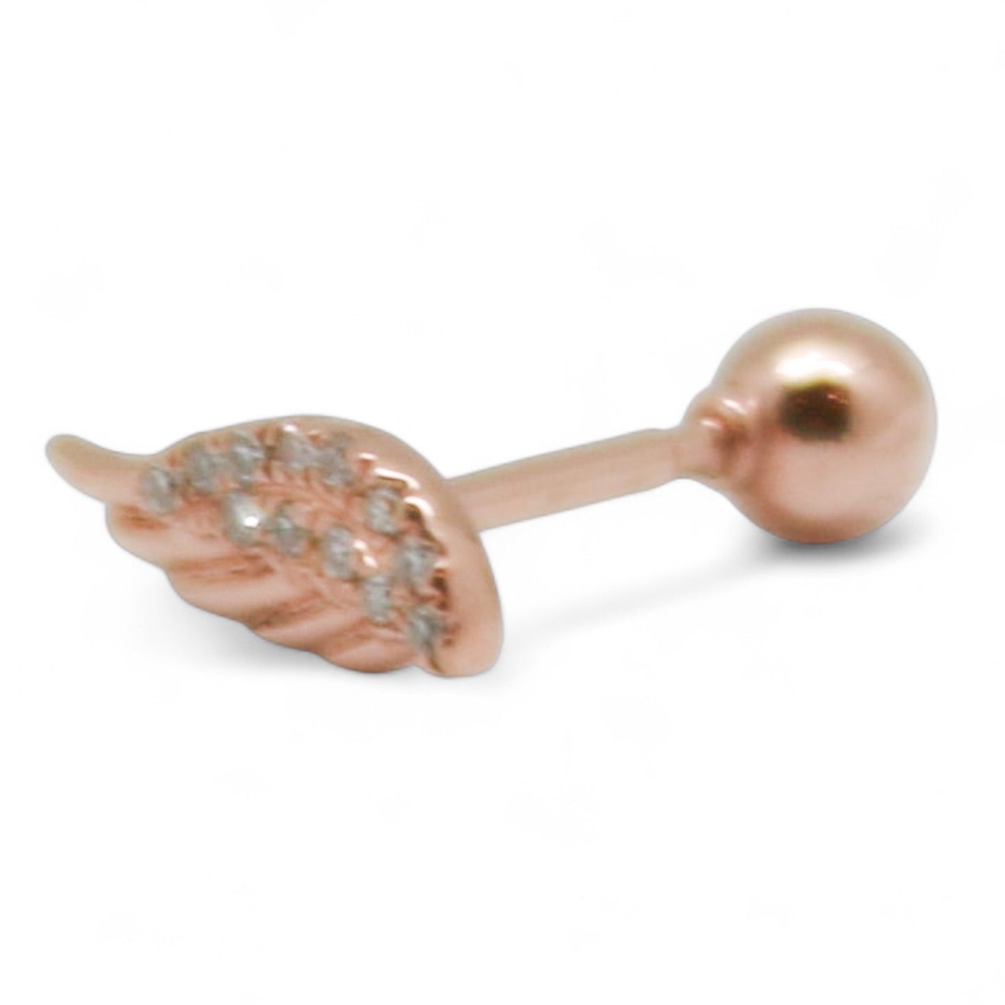 PIERCING HOJA DIAMANTES