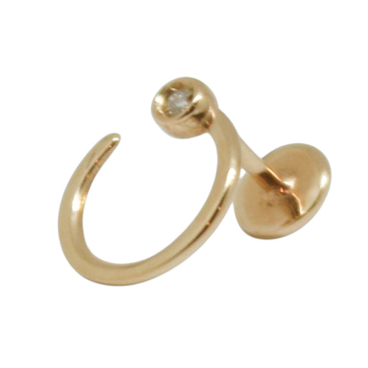 PIERCING   MEDIO CIRCULO CIRCONIAS