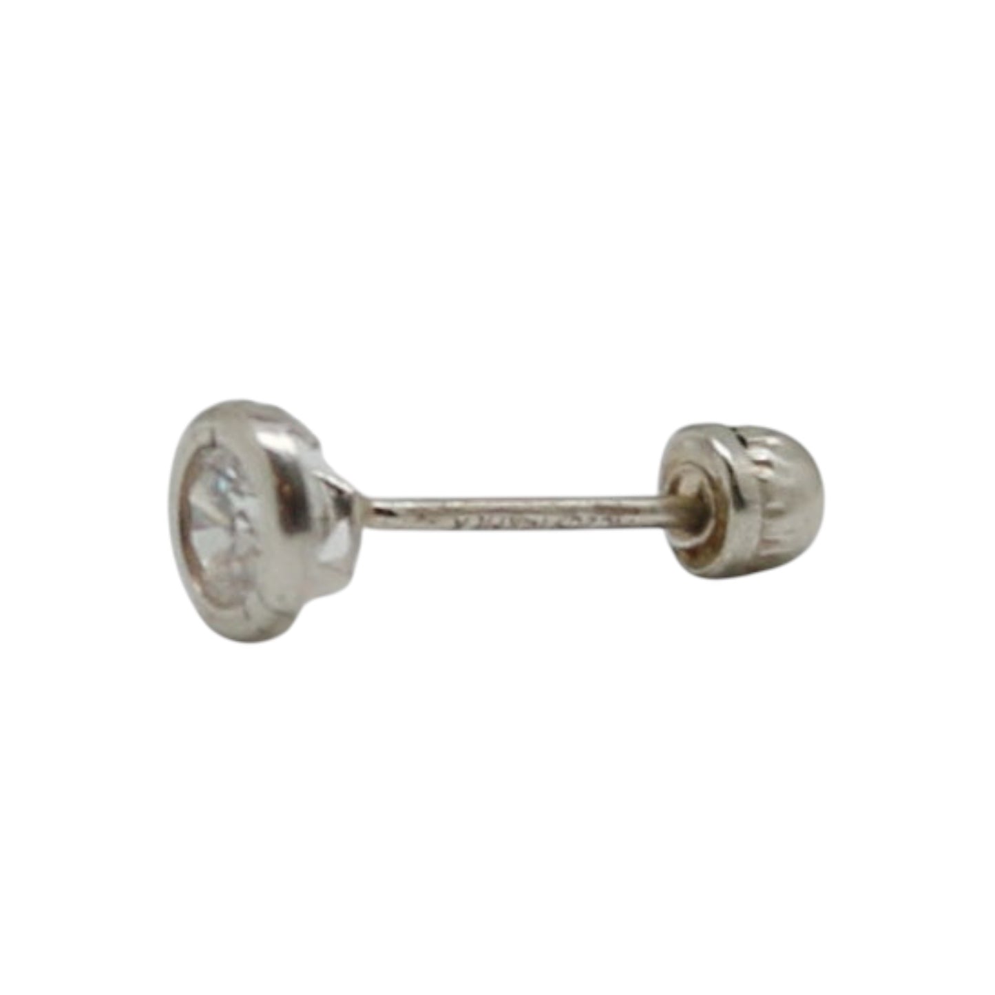 PIERCING REDONDO BISEL CIRCONIA ORO