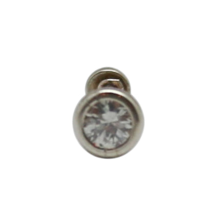 PIERCING REDONDO BISEL CIRCONIA ORO