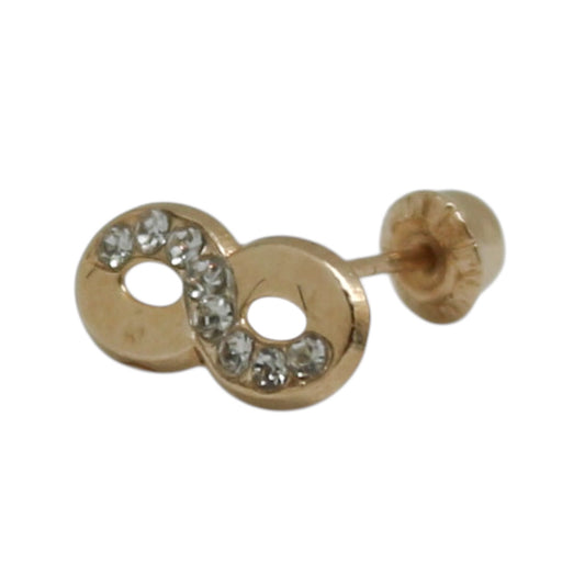 PIERCING INFINITO CIRCONIAS ORO