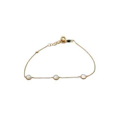 PULSERA BOLAS MADRE PERLA