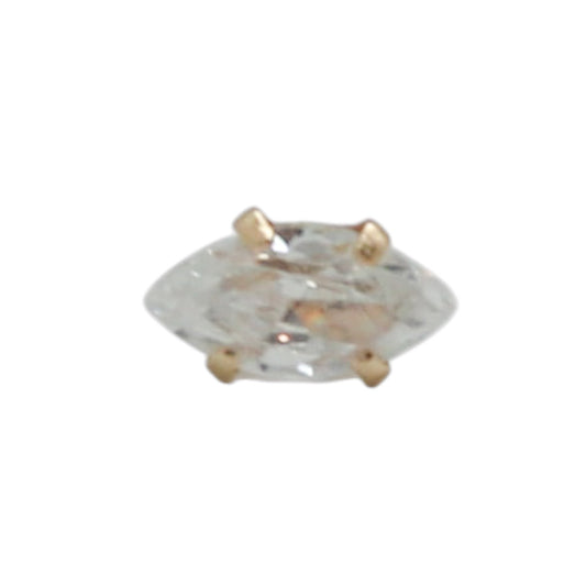 PIERCING OJO CIRCONIA ORO