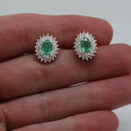 ARETES FLOR ESMERALDA