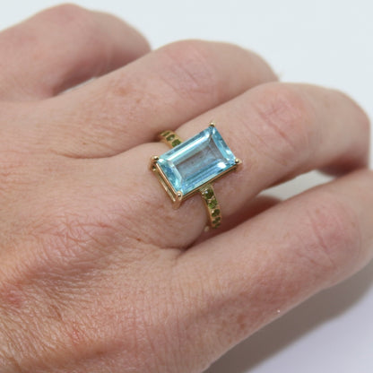 ANILLO TOACIO Y TSAVORITA