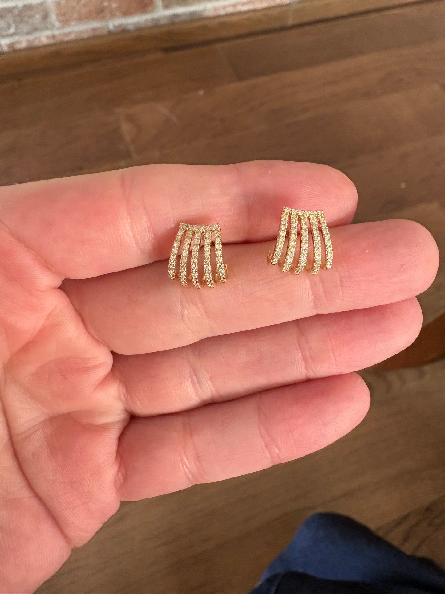 ARETES GARRA DIAMANTES
