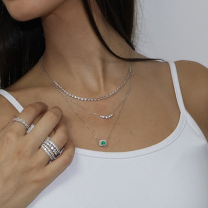 COLLAR CIRCULOS DIAMANTES