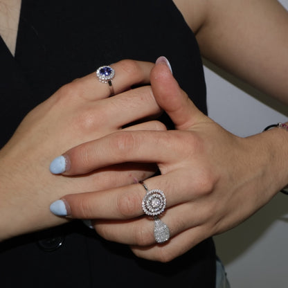 ANILLO FLOR DIAMANTES