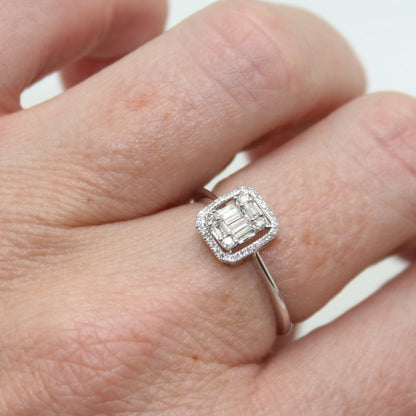 ANILLO RECTANGULO DIAMANTES