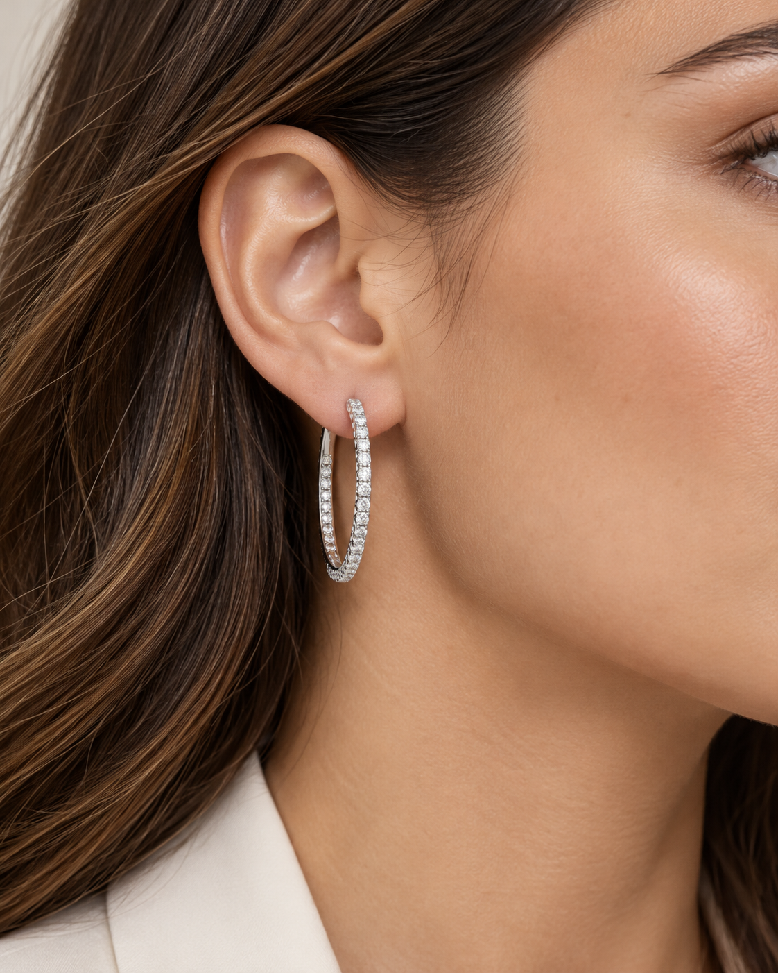 ARRACADAS DIAMANTES