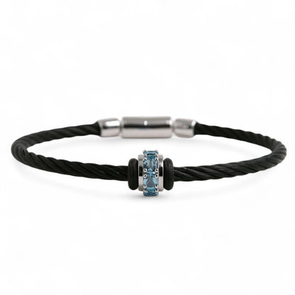 PULSERA ACERO REDONDEL TOPACIO