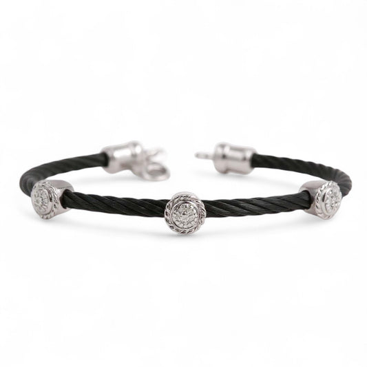 PULSERA ACERO PLATA CIRCULO