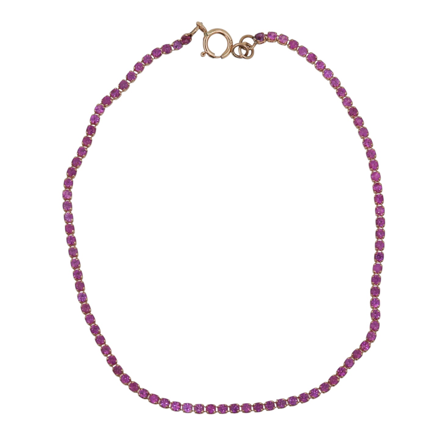 PULSERA TENNIS ZAFIRO ROSA 1.00 CT
