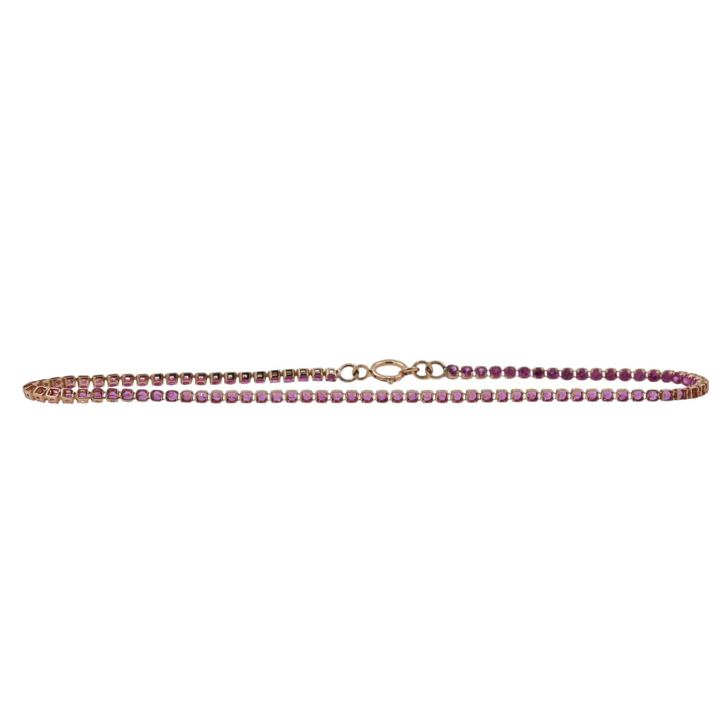 PULSERA TENNIS ZAFIRO ROSA 1.00 CT