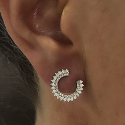 ARETES HOJA DIAMANTES