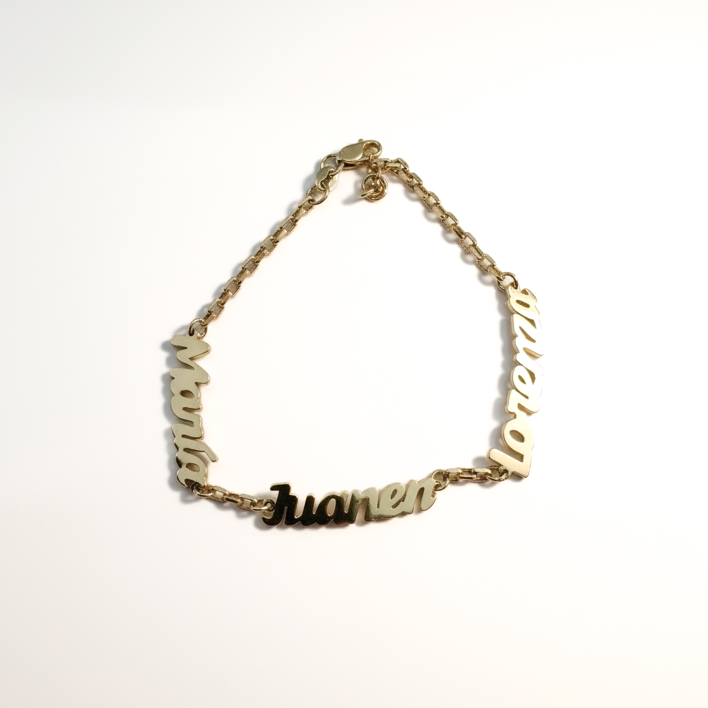 PULSERA 3 NOMBRES