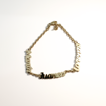 PULSERA 3 NOMBRES